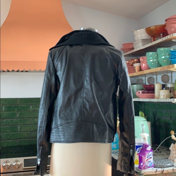Anthropologie vegan leather jacket - Picture 2 of 4